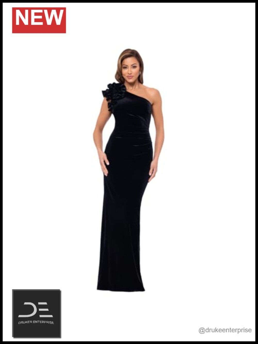 Off Shoulder Sweetheart Ruffle Knee Length Dress